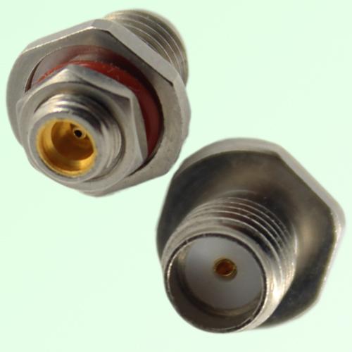 RF Adapter MMCX Bulkhead Female to SMA Female Jack RF Adapter MMCX Bulkhead Female to SMA Female Jack