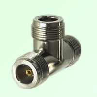 T Type Three N Female Jack Adapter N to N to N T Type Three N Female Jack Adapter N to N to N