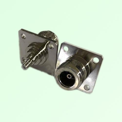 4 Hole Flange Mount N Female to SMB Male Adapter 4 Hole Flange Mount N Female to SMB Male Adapter