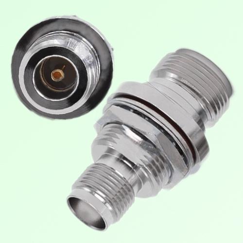RF Adapter N Female to TNC Bulkhead Female RF Adapter N Female to TNC Bulkhead Female