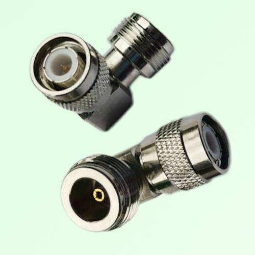 Right Angle N Female Jack to TNC Male Plug Adapter Right Angle N Female Jack to TNC Male Plug Adapter