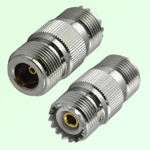 RF Adapter N Female Jack to UHF SO239 Female Jack RF Adapter N Female Jack to UHF SO239 Female Jack