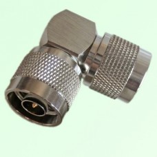 Right Angle N Male Plug to N Male Plug Adapter