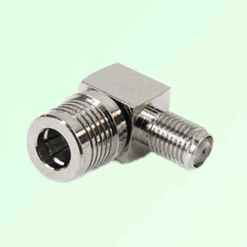 Right Angle QMA Male Plug to SMA Female Jack Adapter Right Angle QMA Male Plug to SMA Female Jack Adapter