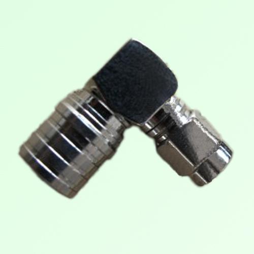 Right Angle QMA Male Plug to SMA Male Plug Adapter Right Angle QMA Male Plug to SMA Male Plug Adapter