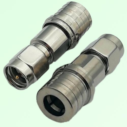 RF Adapter QMA Male Plug to SMA Male Plug RF Adapter QMA Male Plug to SMA Male Plug