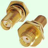 O-ring RP SMA Bulkhead Female to SMA Female Jack Adapter O-ring RP SMA Bulkhead Female to SMA Female Jack Adapter