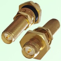 Long Bulkhead O-ring RP SMA Female Jack to RP SMA Female Jack Adapter Long Bulkhead O-ring RP SMA Female Jack to RP SMA Female Jack Adapter