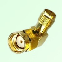 Right Angle RP SMA Female Jack to RP SMA Male Plug Adapter Right Angle RP SMA Female Jack to RP SMA Male Plug Adapter