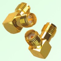 Right Angle RP SMA Female Jack to SMA Female Jack Adapter Right Angle RP SMA Female Jack to SMA Female Jack Adapter