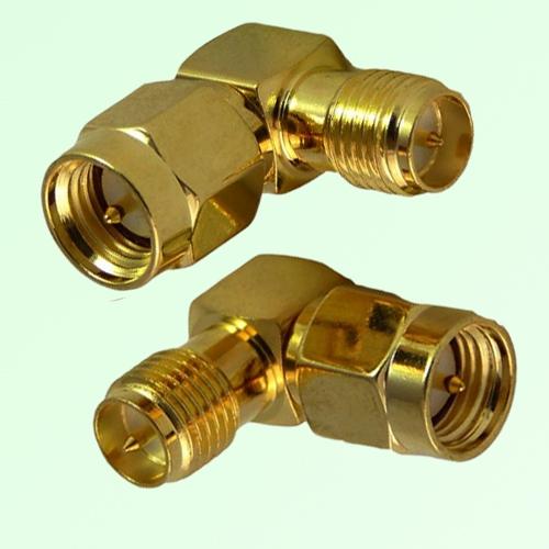 Right Angle RP SMA Female Jack to SMA Male Plug Adapter Right Angle RP SMA Female Jack to SMA Male Plug Adapter