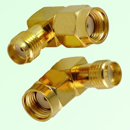 Right Angle RP SMA Male Plug to SMA Female Jack Adapter Right Angle RP SMA Male Plug to SMA Female Jack Adapter