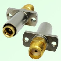 2 Hole Panel Mount SBMA Female Jack to SMA Female Jack Adapter 2 Hole Panel Mount SBMA Female Jack to SMA Female Jack Adapter