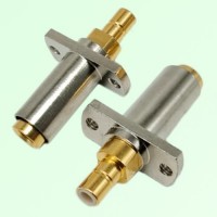 2 Hole Panel Mount SBMA Female Jack to SMB Male Plug Adapter