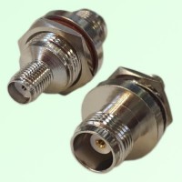 RF Adapter SMA Bulkhead Female to TNC Female Jack RF Adapter SMA Bulkhead Female to TNC Female Jack