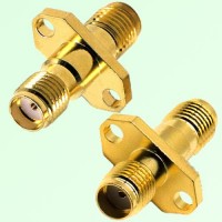 2 Hole Panel Mount SMA Female Jack to SMA Female Jack Adapter 2 Hole Panel Mount SMA Female Jack to SMA Female Jack Adapter