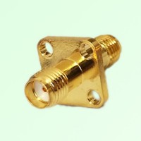 4 Hole Panel Mount SMA Female Jack to SMA Female Jack Adapter 4 Hole Panel Mount SMA Female Jack to SMA Female Jack Adapter