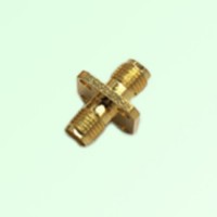 18mm Long 4 Hole Panel Mount SMA Female to SMA Female Adapter 18mm Long 4 Hole Panel Mount SMA Female to SMA Female Adapter