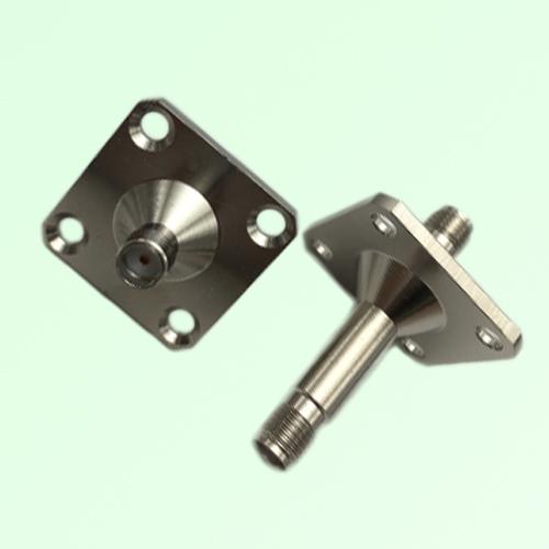 4 Hole Panel Mount SMA Female Jack to SMA Female Jack Adapter 4 Hole Panel Mount SMA Female Jack to SMA Female Jack Adapter