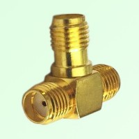 T Type SMA Female Jack to Two SMA Female Jack Adapter T Type SMA Female Jack to Two SMA Female Jack Adapter
