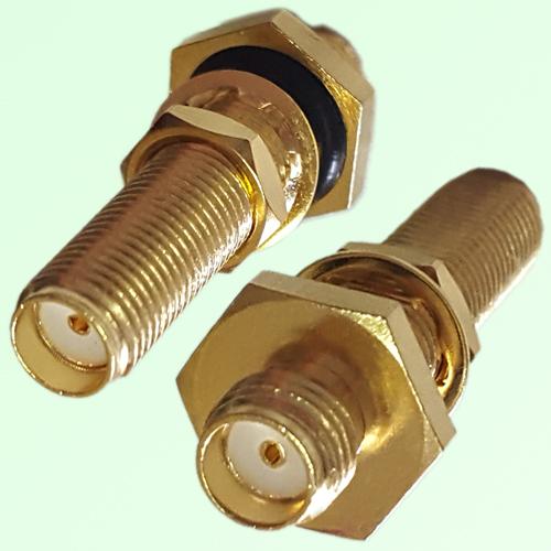 Long Bulkhead O-ring SMA Female Jack to SMA Female Jack Adapter Long Bulkhead O-ring SMA Female Jack to SMA Female Jack Adapter
