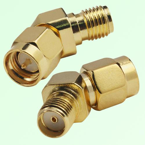 45 Degree 135 Degree SMA Female Jack to SMA Male Plug Adapter 45 Degree 135 Degree SMA Female Jack to SMA Male Plug Adapter