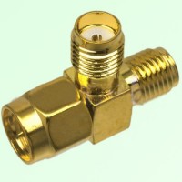 T Type SMA Female Jack to SMA Male Plug to SMA Female Jack Adapter T Type SMA Female Jack to SMA Male Plug to SMA Female Jack Adapter