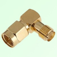 Right Angle SMA Female Jack to SMA Male Plug Adapter Right Angle SMA Female Jack to SMA Male Plug Adapter