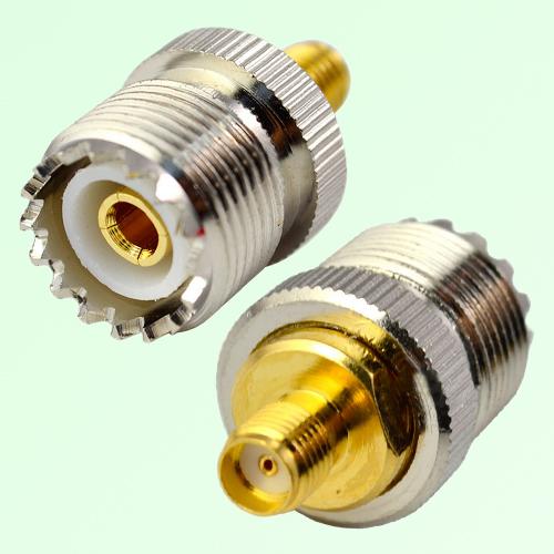 RF Adapter SMA Female Jack to UHF SO239 Female Jack RF Adapter SMA Female Jack to UHF SO239 Female Jack