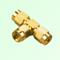 T Type SMA Male Plug to Two SMA Male Plug Adapter T Type SMA Male Plug to Two SMA Male Plug Adapter
