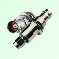 SMA Male to TRB 3-Lug Bulkhead Female RF Adapter