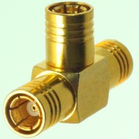 T Type Three SMB Female Jack Adapter SMB to SMB to SMB