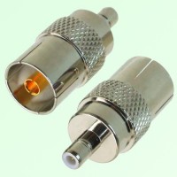 RF Adapter SMB Male Plug to DVB-T TV PAL Female Jack