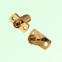 2 Hole Flange Mount SMP Male to SMP Male Adapter