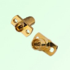 2 Hole Flange Mount SMP Male to SMP Male Adapter