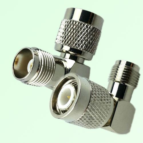 Right Angle TNC Female Jack to TNC Male Plug Adapter Right Angle TNC Female Jack to TNC Male Plug Adapter