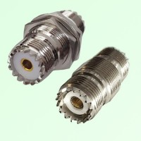 Bulkhead UHF SO239 Female Jack to UHF SO239 Female Jack Adapter