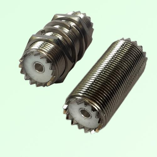 M16 Bulkhead UHF SO239 Female Jack to UHF SO239 Female Jack Adapter
