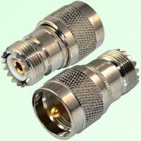 RF Adapter UHF SO239 Female Jack to UHF PL259 Male Plug