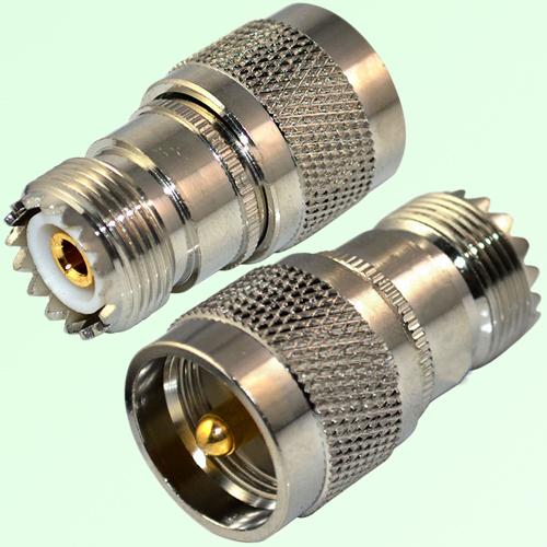 RF Adapter UHF SO239 Female Jack to UHF PL259 Male Plug RF Adapter UHF SO239 Female Jack to UHF PL259 Male Plug