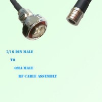 7/16 DIN Male to QMA Male RF Cable Assembly