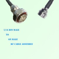 7/16 DIN Male to QN Male RF Cable Assembly