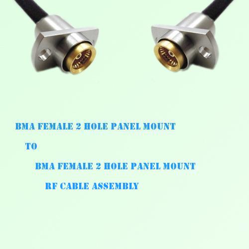 BMA Female 2 Hole to BMA Female 2 Hole RF Cable