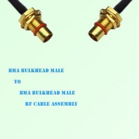 BMA Bulkhead Male to BMA Bulkhead Male RF Cable Assembly