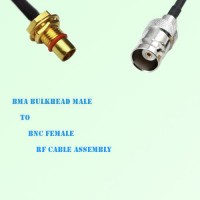 BMA Bulkhead Male to BNC Female RF Cable Assembly