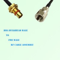 BMA Bulkhead Male to FME Male RF Cable Assembly