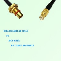 BMA Bulkhead Male to MCX Male RF Cable Assembly
