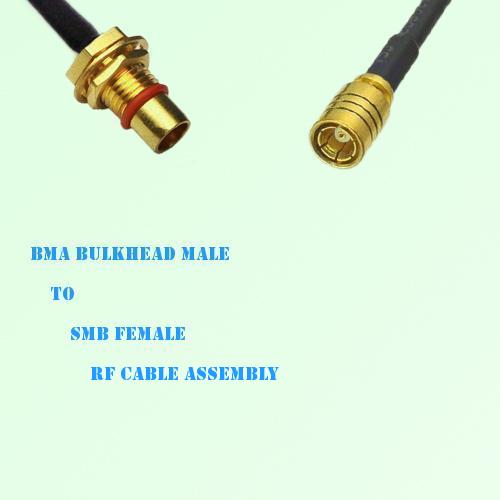 BMA Bulkhead Male to SMB Female RF Cable Assembly BMA Bulkhead Male to SMB Female RF Cable Assembly