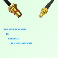BMA Bulkhead Male to SMB Male RF Cable Assembly