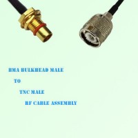 BMA Bulkhead Male to TNC Male RF Cable Assembly